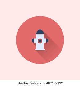 hydrant icon. flat style