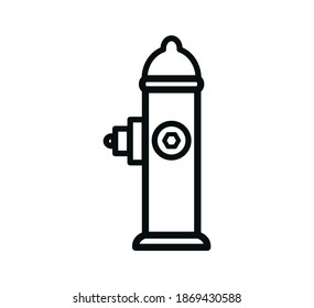 Hydrant icon flat style logo illustration