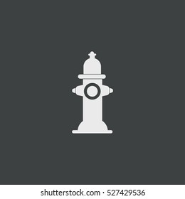  hydrant icon, isolated, black background