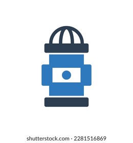 Vector de símbolo de icono hidráulico