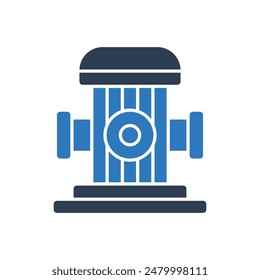 Símbolo de signo de ícono de hidrante Vector