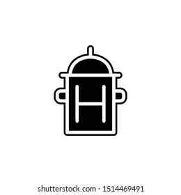 hydrant icon. Simple glyph, flat vector of water icons for UI and UX, website or mobile application