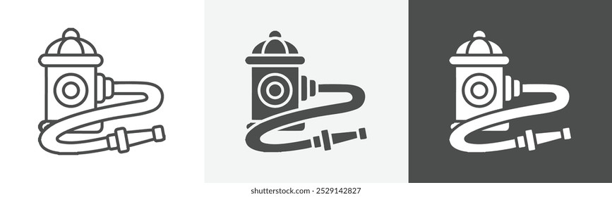hydrant icon Simple thin line logo art