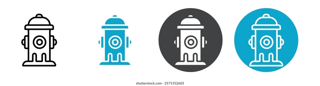 hydrant icon Vector illustration in black