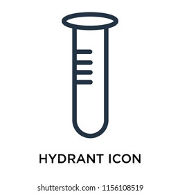 Hydrant icon vector isolated on white background, Hydrant transparent sign , thin symbol or stroke element design in outline style