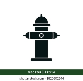 Hydrant icon vector logo design template