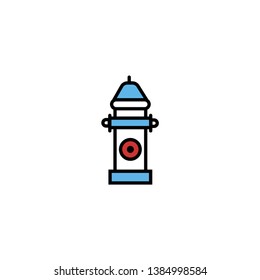 Hydrant icon. vector sing symbol