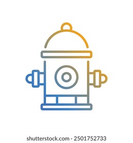 Icono de Vector de hidrante ilustración de stock
