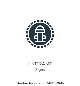 Hydrant icon vector. Trendy flat hydrant icon from signs collection isolated on white background. Vector illustration can be used for web and mobile graphic design, logo, eps10