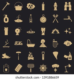 Hydrant icons set. Simple style of 36 hydrant vector icons for web for any design