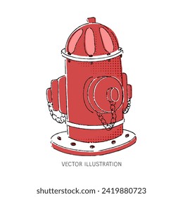 Hydrant Illustration Vector Clip Art