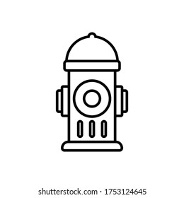 Hydrant line icon vector simple