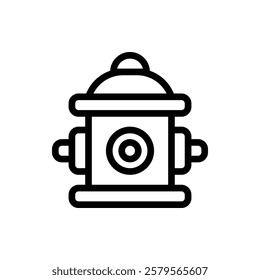 Hydrant Outline Icon. Hydrant Icon