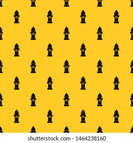 Hydrant pattern seamless vector repeat geometric yellow for any design