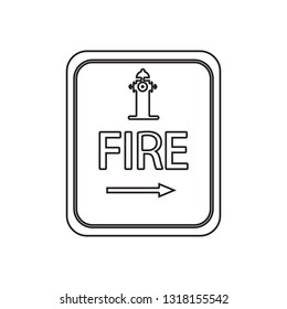 Hydrant point icon. Element of fire guardfor mobile concept and web apps icon. Outline, thin line icon for website design and development, app development