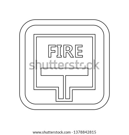Hydrant point icon. Element of Fireman for mobile concept and web apps icon. Outline, thin line icon for website design and development, app development