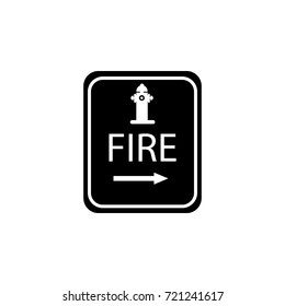 Hydrant point icon on white background