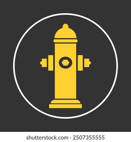 Hydrant trendy icon rational abstract vector illustration colorful artwork beautiful design.eps