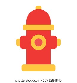 hydrant vector flat icon design