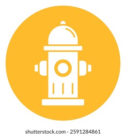 hydrant vector flat icon design