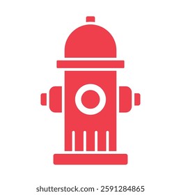 hydrant vector flat icon design