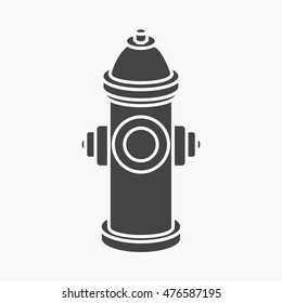 Hydrant vector icon in black style for web