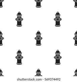 Hydrant vector icon in black style for web