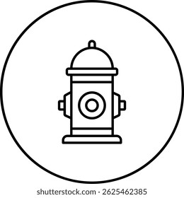 Icono de Vector de hidrante. Se puede utilizar para aplicaciones de impresión, móviles y de Web.