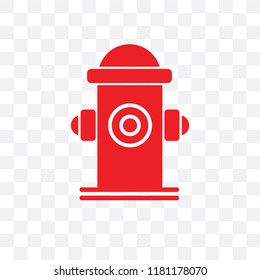 Hydrant vector icon isolated on transparent background, Hydrant logo concept