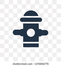 Hydrant vector icon isolated on transparent background, Hydrant transparency concept can be used web and mobile