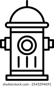 Hydrant Vector Illustration Detailed Icon