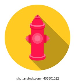 Hydrant vector illustration icon in flat design