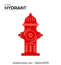 hydrant vector illustration symbol object. Flat icon style concept design