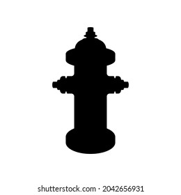 hydrant vector isolated on white backhround. vector silhouette hydrant.