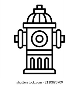 Icono De Contorno De Vector De Hidrógeno Aislado En Fondo Blanco
