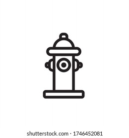 hydrant,fire vector icon isolated symbol illustration 
