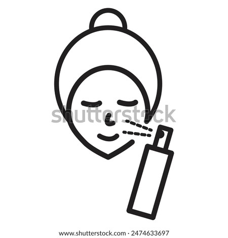 Hydrating Face Mist Icon Perfect for Skincare and Beauty Products