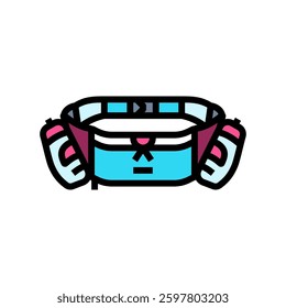 hydration belt running accessories color icon vector. hydration belt running accessories sign. isolated symbol illustration