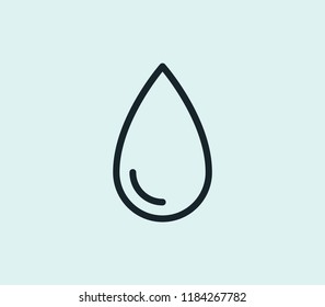 Hydration icon line isolated on clean background. Hydration icon concept drawing icon line in modern style. Vector illustration for your web mobile logo app UI design.