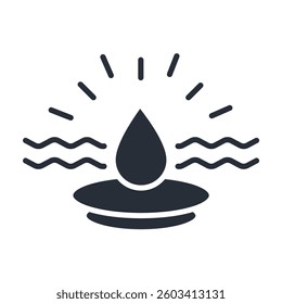 hydration icon. vector.Editable stroke.linear style sign for use web design,logo.Symbol illustration.