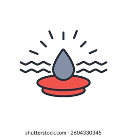 hydration icon. vector.Editable stroke.linear style sign for use web design,logo.Symbol illustration.