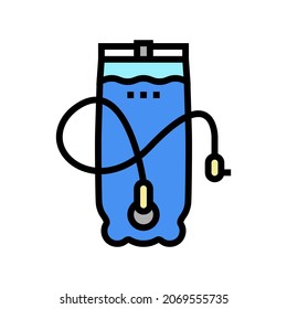 hydration pack color icon vector. hydration pack sign. isolated symbol illustration