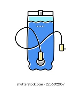 hydration pack color icon vector. hydration pack sign. isolated symbol illustration