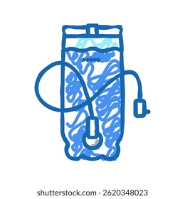 hydration pack doodle icon sketch vector. hydration pack sign. isolated symbol illustration