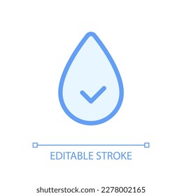Hydration pixel perfect glassmorphism ui icon. Consume water. Stay hydrated. Color filled line element with transparency. Vector pictogram in glass morphism style. Editable stroke. Arial font used