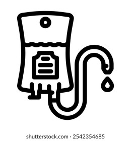 Hydratation Spa Therapie Behandlungslinie Symbol Vektor. Zeichen für die Behandlung der Hydratationstherapie. isoliertes Kontursymbol, schwarze Illustration