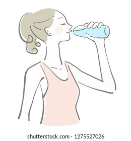 hydration water lady