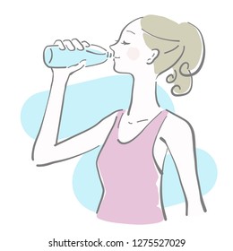 hydration water lady