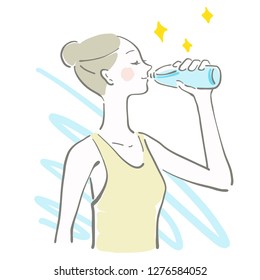hydration water lady