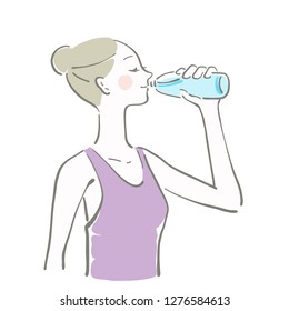 hydration water lady